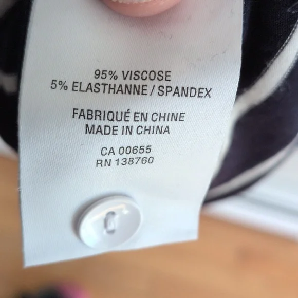 Reitmans Navy And White Nautical Striped Jersey Dress S - Picture 4 of 6